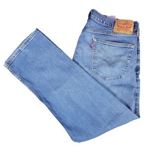 Levi's 505 Regular Fit Jeans Mens W36 L30 Light Wash Denim Pants